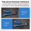 Alicate de crimpagem para conectores RJ45 de 10, 8, 6 e 4 pinos. 7