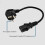 EU Power Cable C13 for PC Computer Monitor Printer TV(0.6M,EU Plug) 4