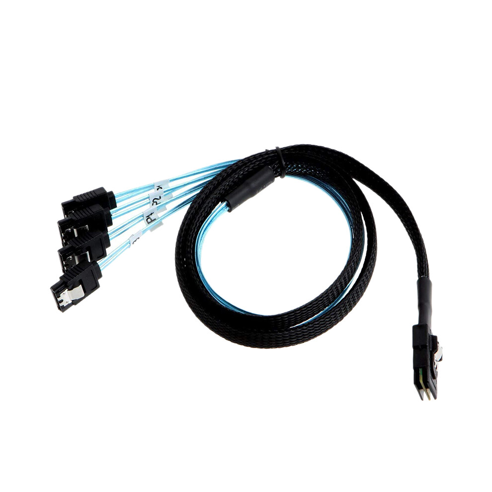 Mini Sas 36Pin (Sff-8087) Male To 4 7Pin Female Cable,1.0M 4852230744683