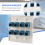 Placa de parede Ethernet de 8 portas - Conector duplo Cat6 RJ45 azul 5