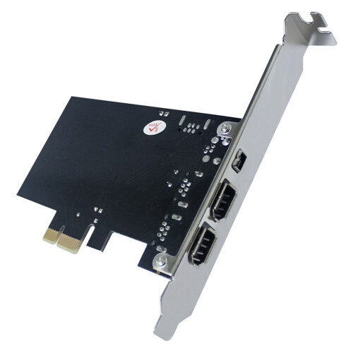 Placa PCI-E para FireWire 1394, Placa PCI-E x1 para IEEE 1394 com 3 portas FireWire 2