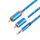 Rozbočovací kábel pre slúchadlá 3,5 mm jack samec - 2 samce, 1,8 m 2