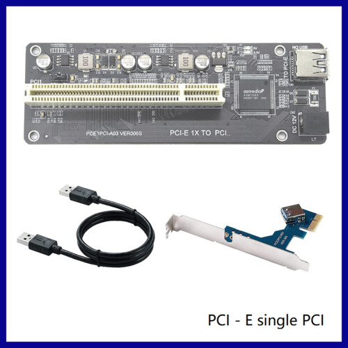 Placa adaptadora de expansão PCI-E para PCI ASM1083, placa de captura, placa de som 2
