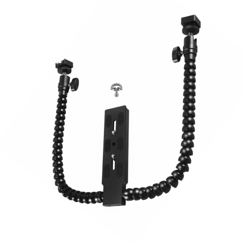 Nouveau support de fixation flexible à double bras pour flash à griffe. 2