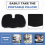 Cuscino ortopedico per seduta - Cuscino antiscivolo in memory foam per coccige 7
