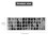 Capa adesiva de teclado com letras brancas, Azerty francês, preta, para notebook/PC 7