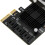PCIe x4 till 6-port expansionskort som stöder 16 TB hårddiskkort 3