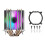 Cooler de ar para CPU com 6 heatpipes e LED arco-íris de 90 mm para 775 6