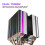 Cooler de ar para CPU com 6 heatpipes e LED arco-íris de 90 mm para 775 4