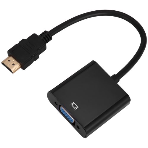 Adaptér VGA samec-VGA RGB samica 1080P (čierny) 1