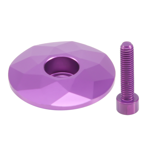 Capuchon de direction de vélo avec vis pour tube de direction de fourche de 28,6 mm, 2
