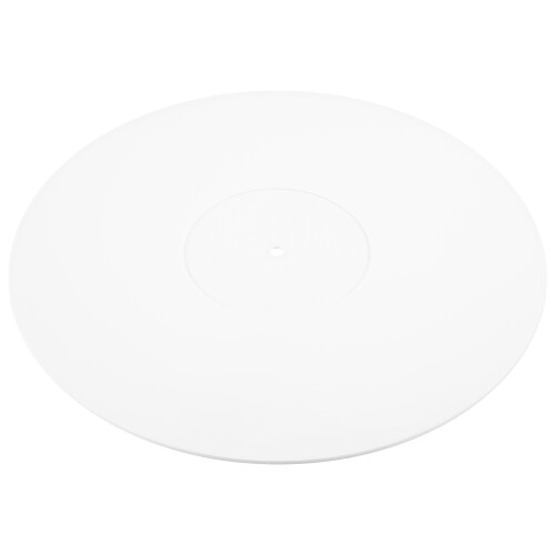 Tapete de acrílico para toca-discos de vinil LP de 12 polegadas (branco)