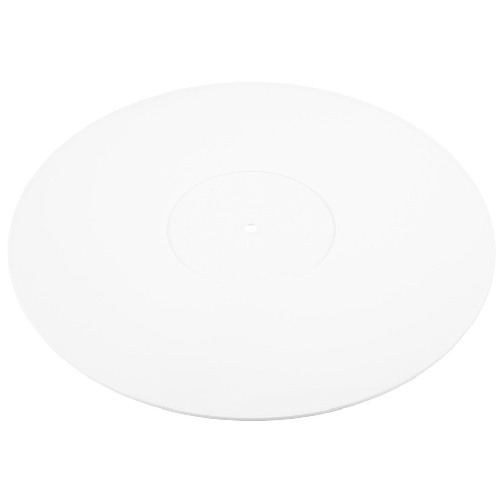 Turntable Acrylic Slipmat For Vinyl Lp Record Players -12Inch (White) White 4852230781374