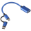 2 in 1 USB 3.0 OTG Adapter Cable Type-C Micro-USB to USB 3.0-Blue 3