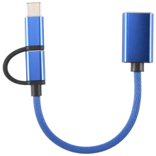 2 in 1 USB 3.0 OTG Adapter Cable Type-C Micro-USB to USB 3.0-Blue