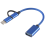 2 in 1 USB 3.0 OTG Adapter Cable Type-C Micro-USB to USB 3.0-Blue 2