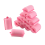 Conjunto de 12 rolos de espuma macia rosa escuro para modelar o cabelo. 3