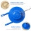 2 Pcs 2 Inch Toilet Stopper Water Saving Flappers with 2 Pcs Chains 4