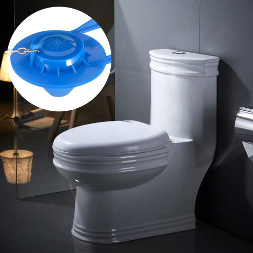2 Pcs 2 Inch Toilet Stopper Water Saving Flappers with 2 Pcs Chains 2
