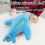 Avion en peluche de 40 cm, coussin de dos pour enfant, bleu 5