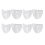 4 pares de gafas con protección lateral transparente. 3