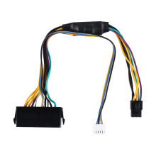 Adaptateur d'alimentation PCI-E 6 broches mâle vers ATX Main 24 broches femelle vers 6 broches mâle