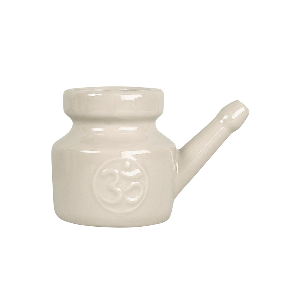Bez Marki Grey 350Ml Ceramic Neti Pot Nose Cleaning Pot,