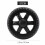 Gummi-Hot-Wheel Reisekofferwagen – Schwarz (2 Stück) 5