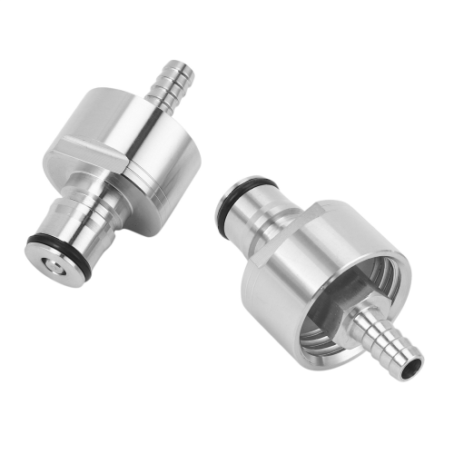 2 peças de tampa de carbonatação em aço inoxidável, barb de 5/16 polegadas, tipo ball lock 1