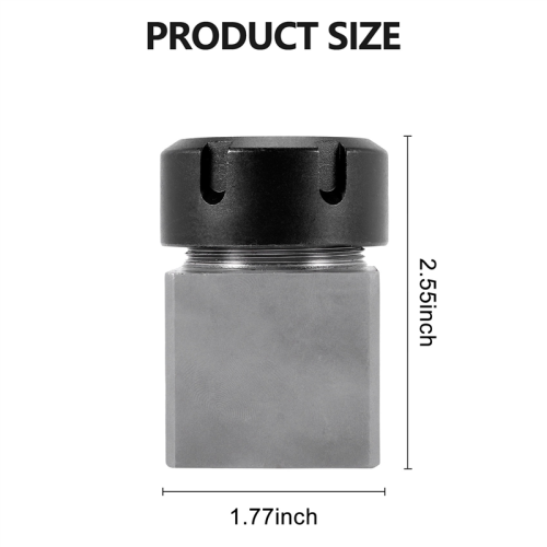 Conjunto de 2 pinças ER32 para fixação de peças quadradas e hexagonais.