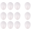 Pacote com 12 Ovos de Páscoa de Espuma de 7,6 cm (3 polegadas) em Formato de Ovo Branco - Bolas para Artesanato 1