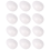 Pacote com 12 Ovos de Páscoa de Espuma de 7,6 cm (3 polegadas) em Formato de Ovo Branco - Bolas para Artesanato 3
