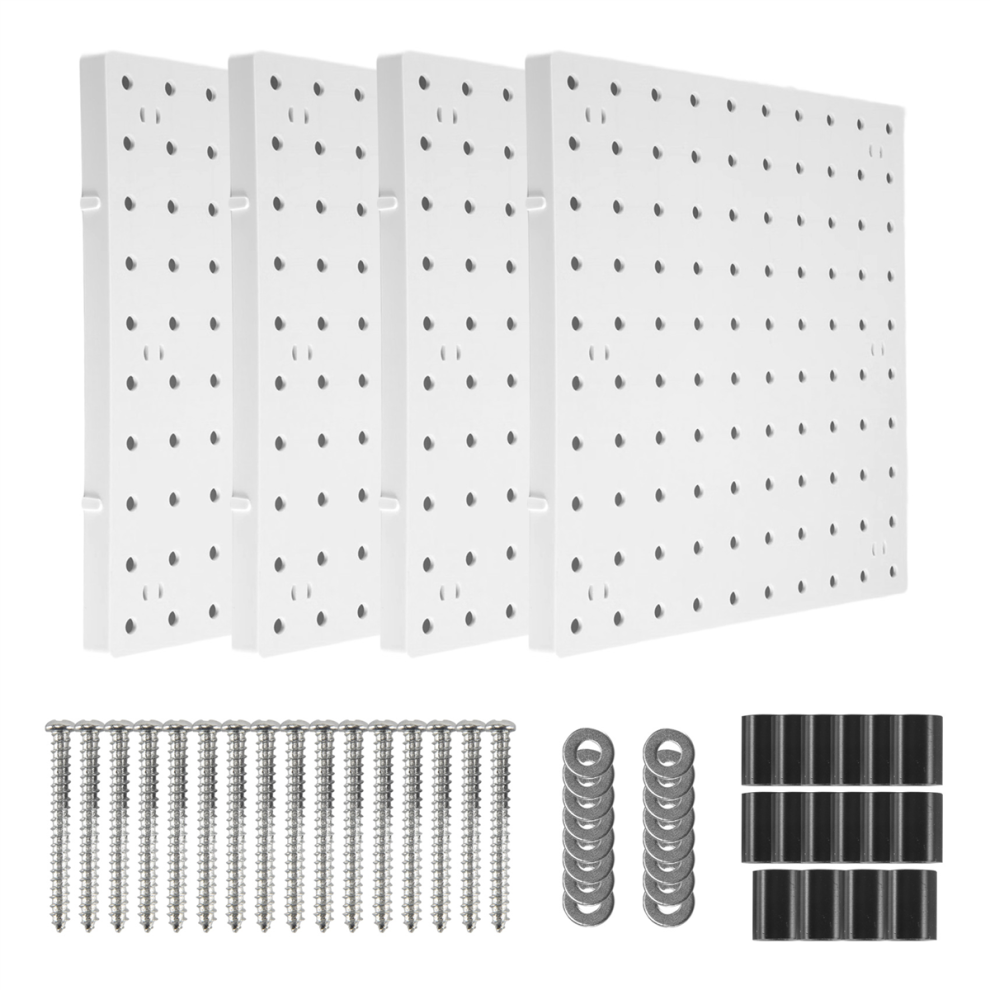 Pegboards, Pegboard Wall Organizer Panels, Peg Boards For Wall(4Pcs) 4852230755627