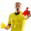 6 pezzi bandiere per arbitri di calcio, bandiere rosse e gialle 3
