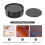 Set of 6 Leather Drink Coasters Round Cup Mat Pad Kitchen Use Black 4