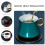 Set of 6 Leather Drink Coasters Round Cup Mat Pad Kitchen Use Black 3