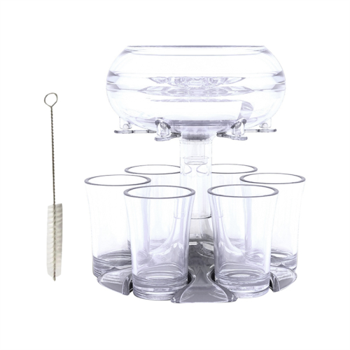 6 shotglas vin whisky öl dispenser spel dispenser