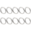 Metallringe (5 cm) für Makramee-Pflanzenampeln, Makramee-Set 6