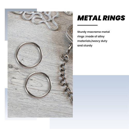 Metallringe (5 cm) für Makramee-Pflanzenampeln, Makramee-Set 1