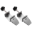 2 Pcs Office Desk Divider Clamp Privacy Screen Clip Holder -Silver 4