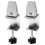 2 Pcs Office Desk Divider Clamp Privacy Screen Clip Holder -Silver 2