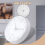 Modern Silent Wall Clock for Home Office Kitchen (25cm, Silver) 5