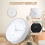 Modern Silent Wall Clock for Home Office Kitchen (25cm, Silver) 7