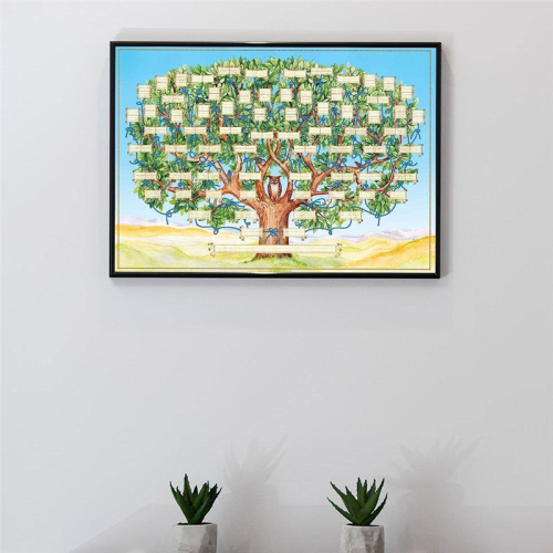 Arbre généalogique, affiche généalogique vierge à remplir, A 1