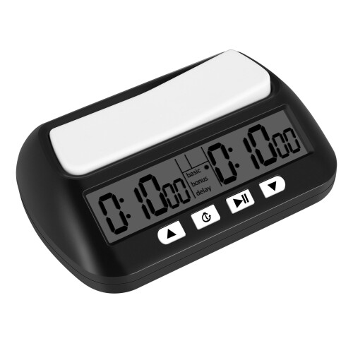Schackklocka, digital schacktimer och speltimer, svart 2