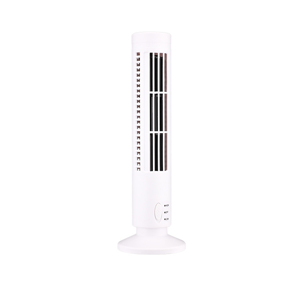 Bez Marki New Usb Tower Fan Bladeless Fan Tower Electric Fan White