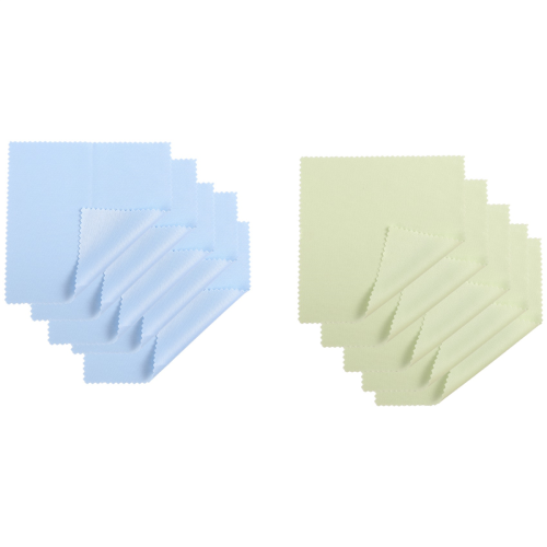 Pacote com 10 panos de limpeza de microfibra para lentes de óculos. 2