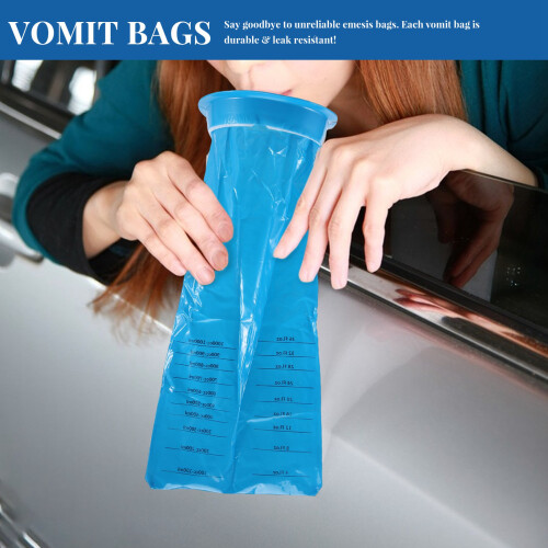 20 sacchetti monouso per vomito, sacchetti multiuso per vomito, aeromobili 2