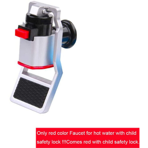 Rubinetto per refrigeratore d'acqua, rubinetto per refrigeratore d'acqua in plastica rossa e blu, 2 pezzi 1
