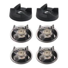 4 Kunststoff-Zahnradbasen + 2 Gummi-Zahnräder für Magic 250W Standmixer-Ersatzteile